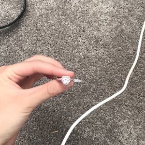 Rose gold heart ring